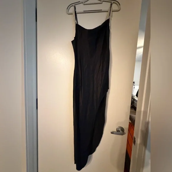 FLEUR DU MAL COWL NECK SLIP WITH PEARL TASSELS - Picture 4 of 8